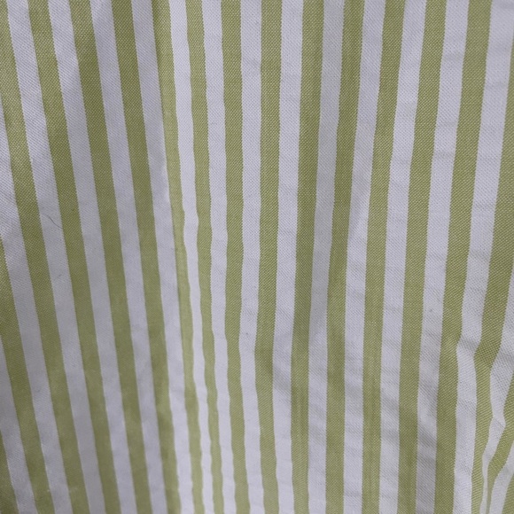 Crown & Ivy, size 8, green and white stripe seersucker mini knee length dress - Picture 2 of 8